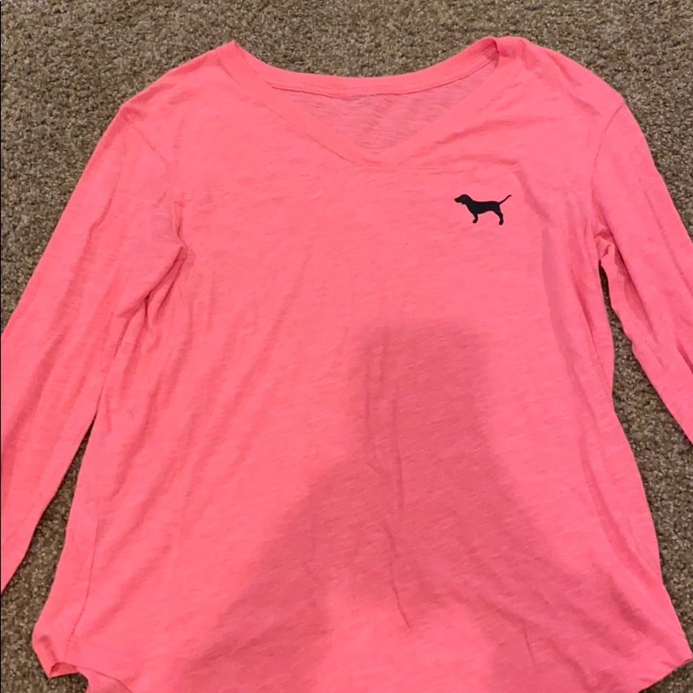 Pink Victoria secret long sleeve shirt